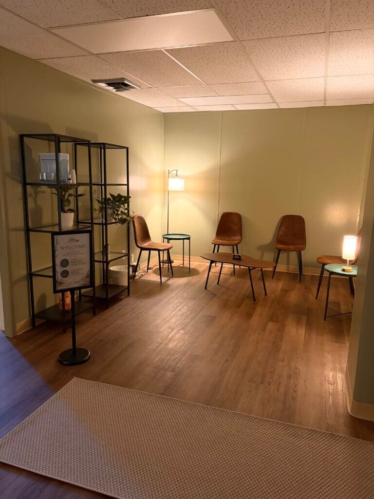 Waiting room at Forward Health & Vitality in Lethbridge